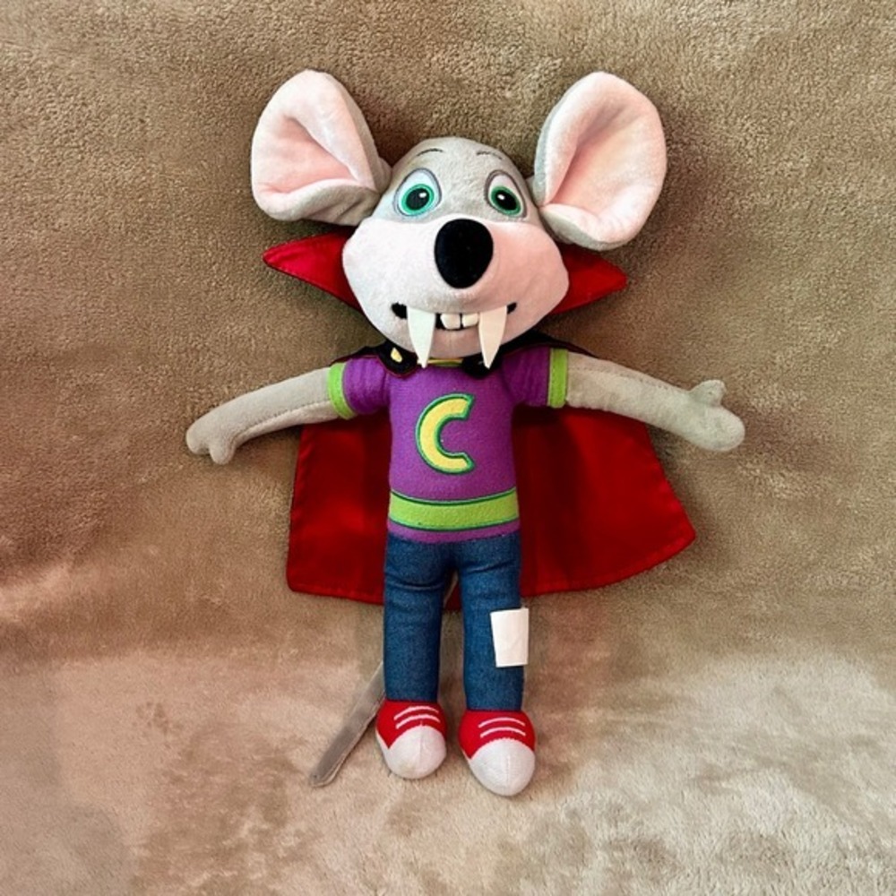 Chuck E Cheese Rare Boo-Tacular Official Limited Halloween Edition Soft Plushy